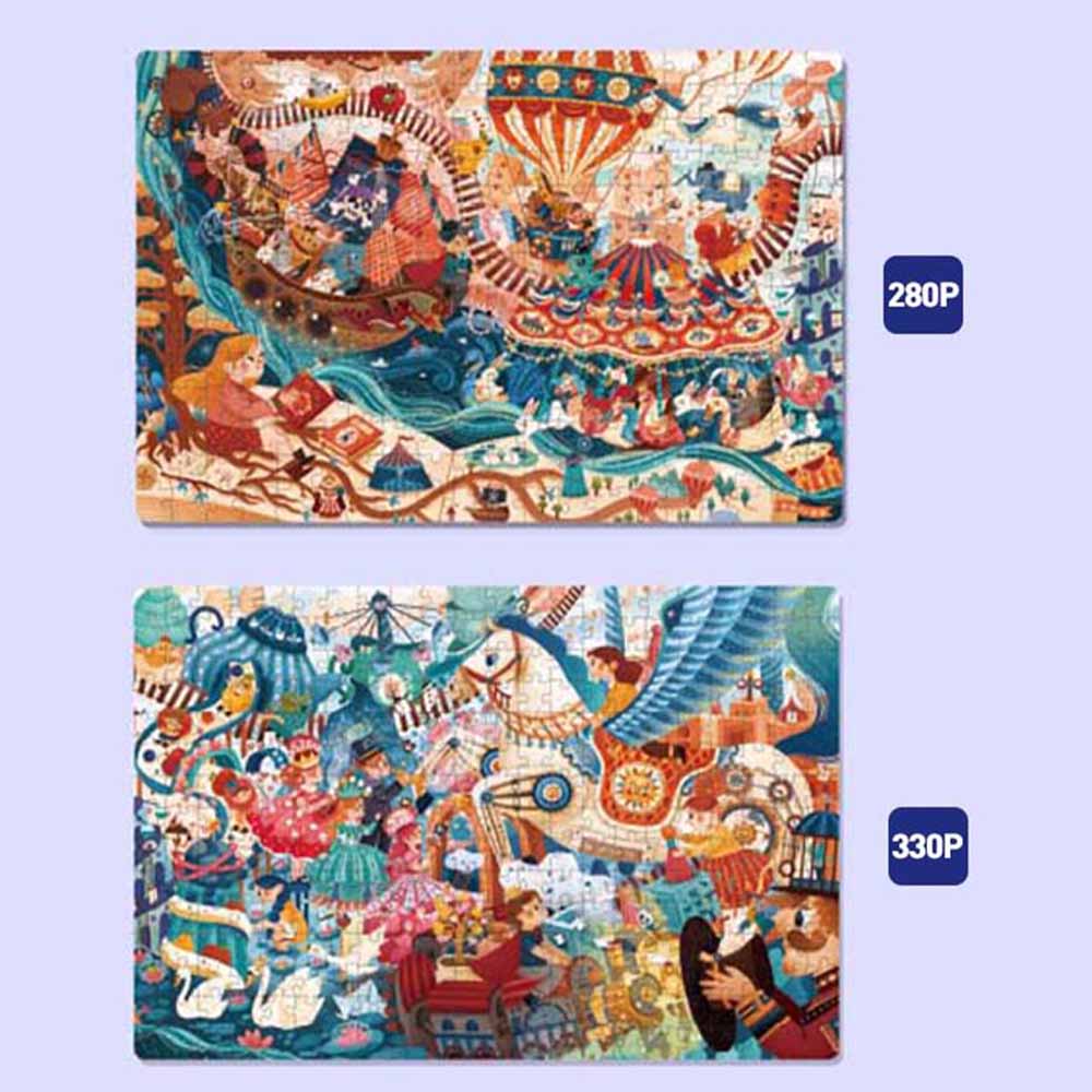 Mideer - Level Up Jigsaw Puzzle for Kids - 2-in-1 - Level 8 Magic Fantasy World