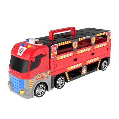 Cogo - Pretend & Play Car Transporter Truck with Lights and Sounds - 8 Cars - Motherhood