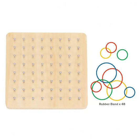 TookyToy - Creative Rubber Band: Fine Motor Geoboard Activity Set