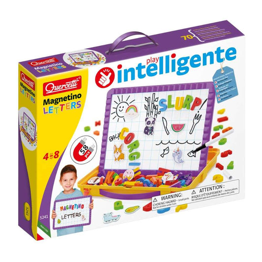 Quercetti - Magnetic Whiteboard Board & Magnetic Letters Activity Set - Motherhood