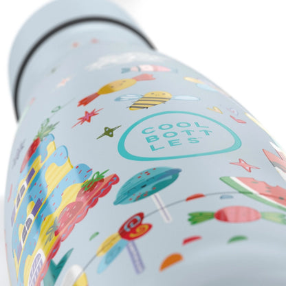 Cool Bottles - Kids Triple-Insulated Water Bottle - Candy Land 350ml