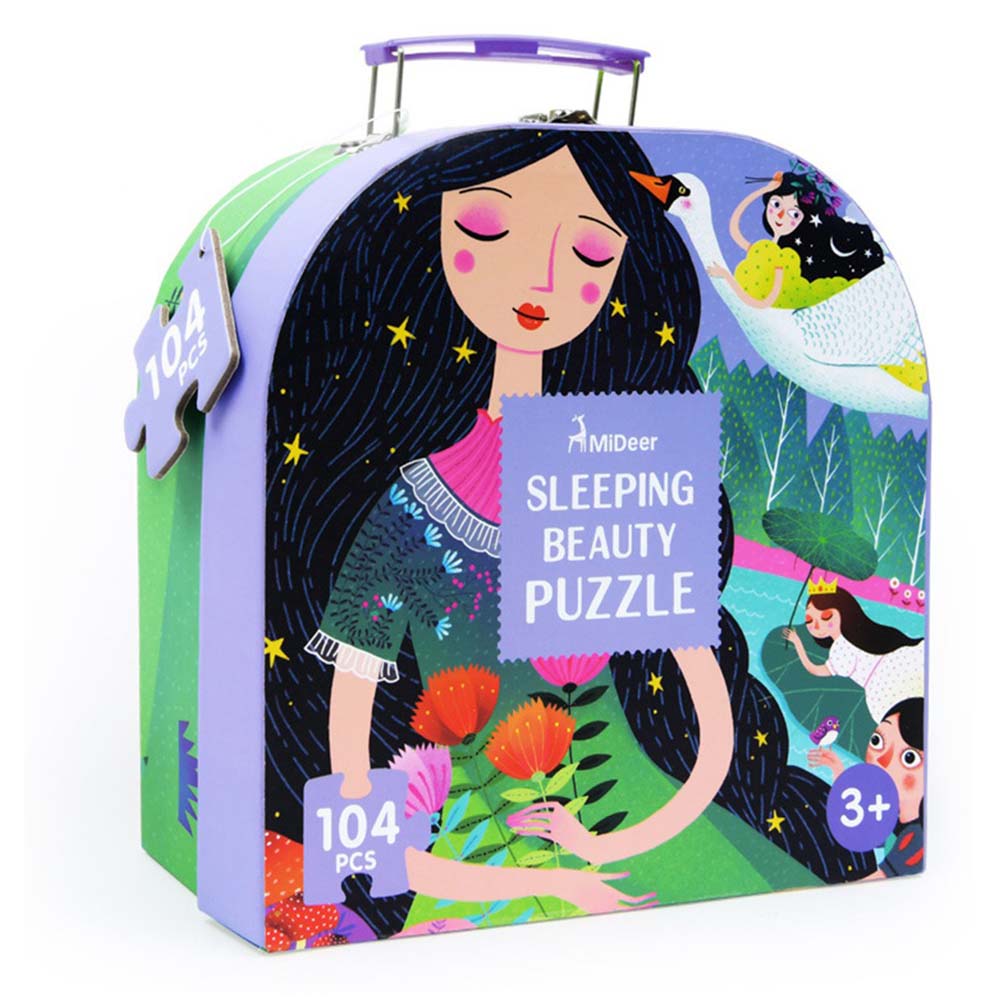 Mideer - Gift Box Jigsaw Puzzle for Kids - Sleeping Beauty - 104 Pieces