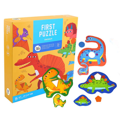 Jar Meló - My First Dinosaur Puzzle Set - 6 Chunky Puzzles 33 Pieces