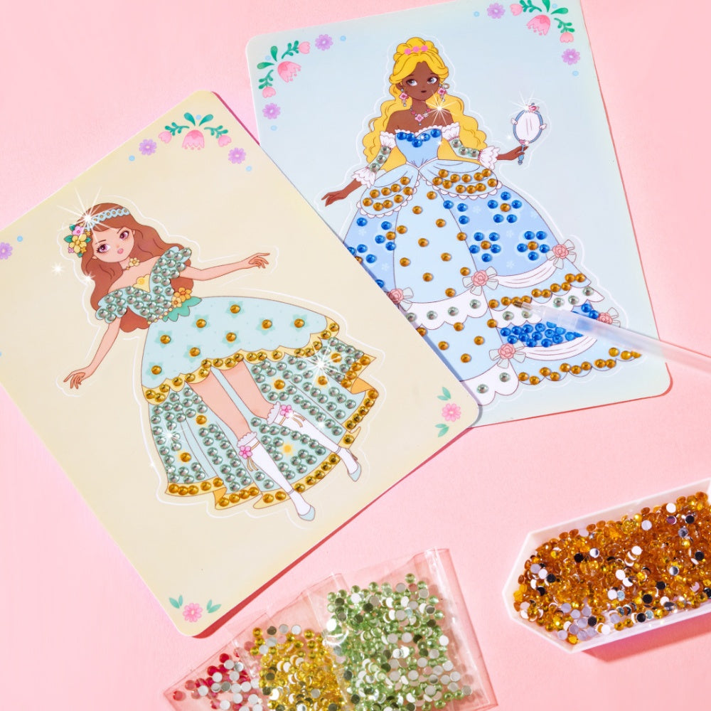 Mideer - 3-in-1 Makeup and Dress Up Arts & Crafts Book Set: Princess Fashion Show