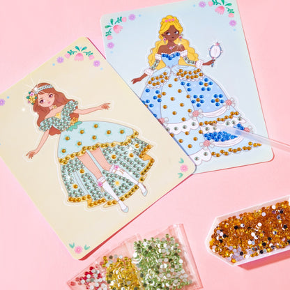 Mideer - 3-in-1 Makeup and Dress Up Arts & Crafts Book Set: Princess Fashion Show