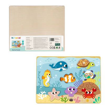 hi Pando - Ocean Themed Animal Puzzle - 8pcs