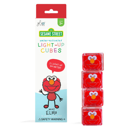 Glo Pals - Water Activated Light-Up Sensory Toys - Elmo Sesame Street (4 Pack)