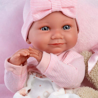 Llorens - Anatomically Correct Baby Girl Doll with Clothing & Cushion: Nica - 40cm