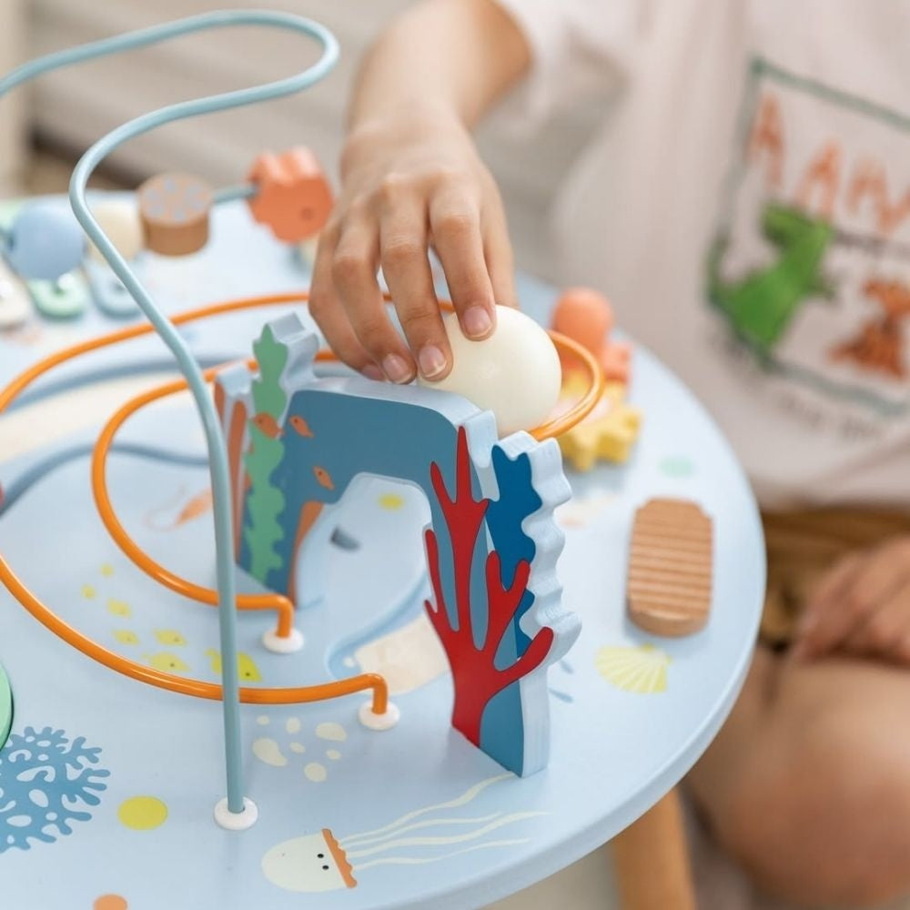 Classic World - Wooden Multi-Activity Table - Ocean-themed