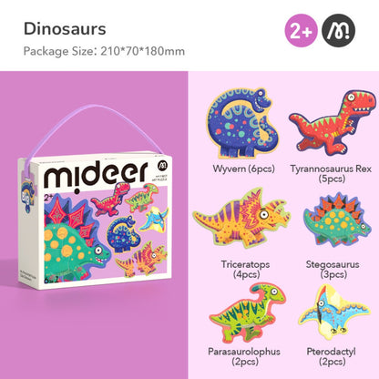 Mideer - My First Jigsaw Puzzle for Kids - Cute Dinosaurs