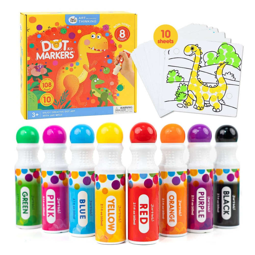 Jar Meló - Dot Painting Art Markers - 8 Colours