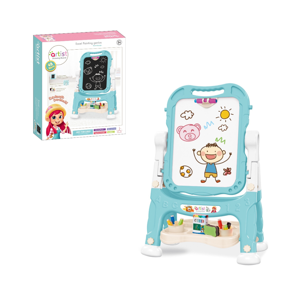 Cogo - Double-Sided Easel - Magnetic Drawing Board & Accessories