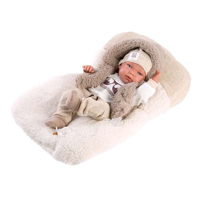 Llorens - Newborn Baby Boy With Cushion, Clothing And Accessories: Nico- 40 cm
