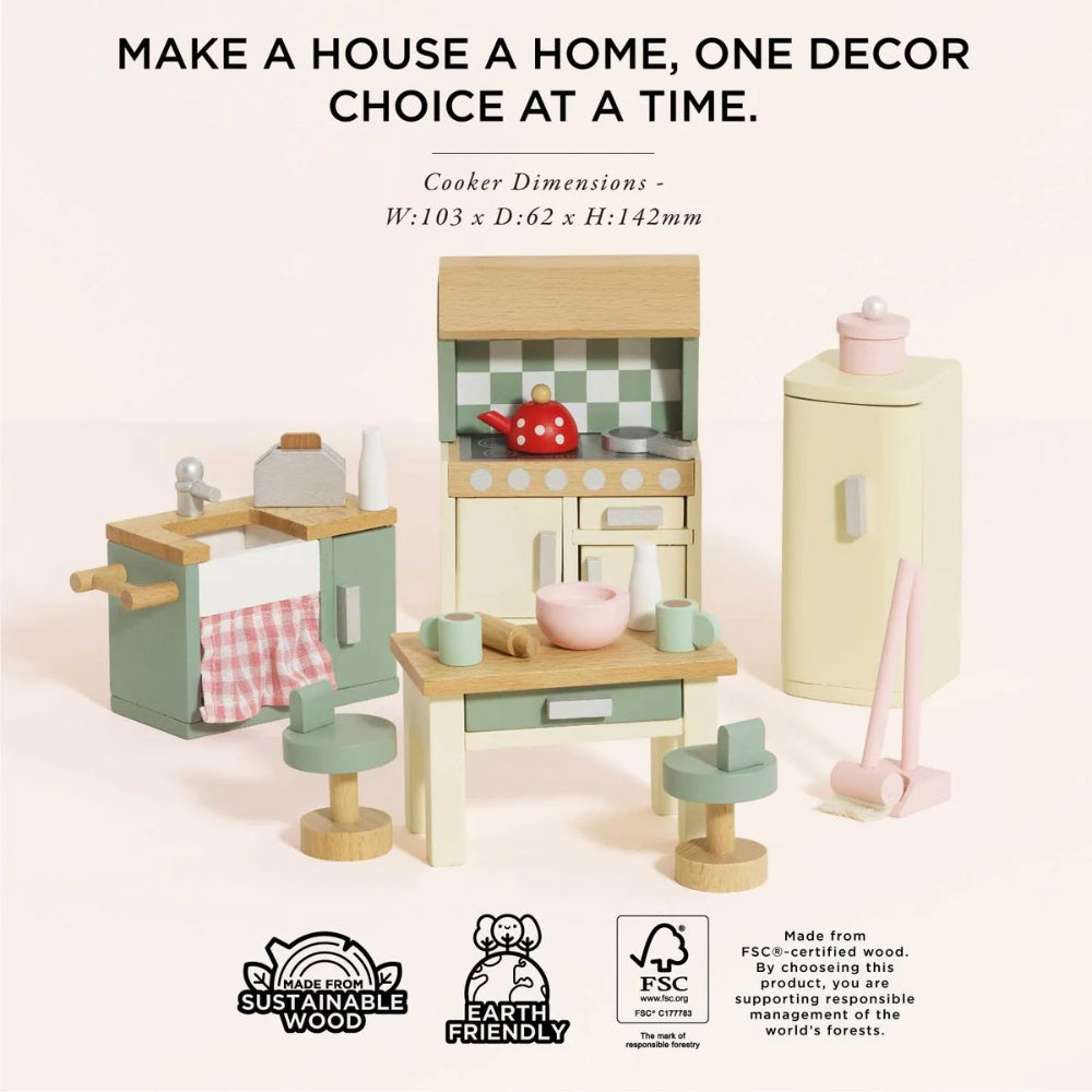 Le Toy Van - Dolls House Furniture: Kitchen - 20pcs