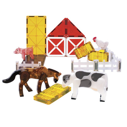 Magna-Tiles - Magnetic Construction Set - Farm Animals Set - 25pcs