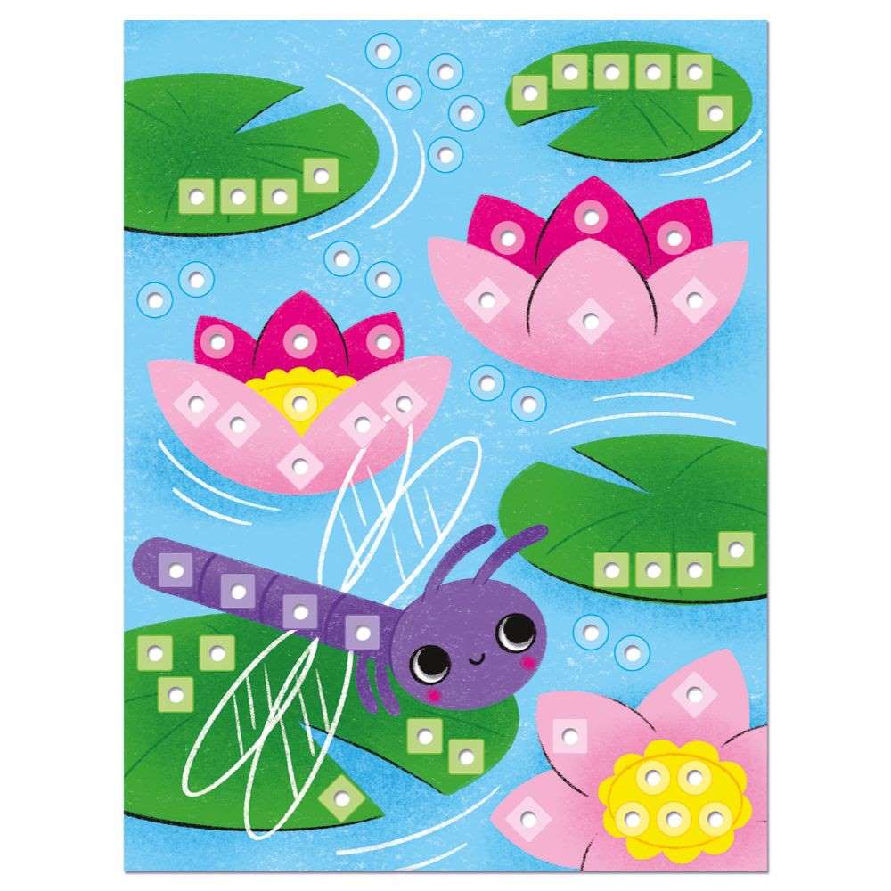 Quercetti - FantaColor Nature Peg Board Set - Mosaic Art Activity with Pattern Cards