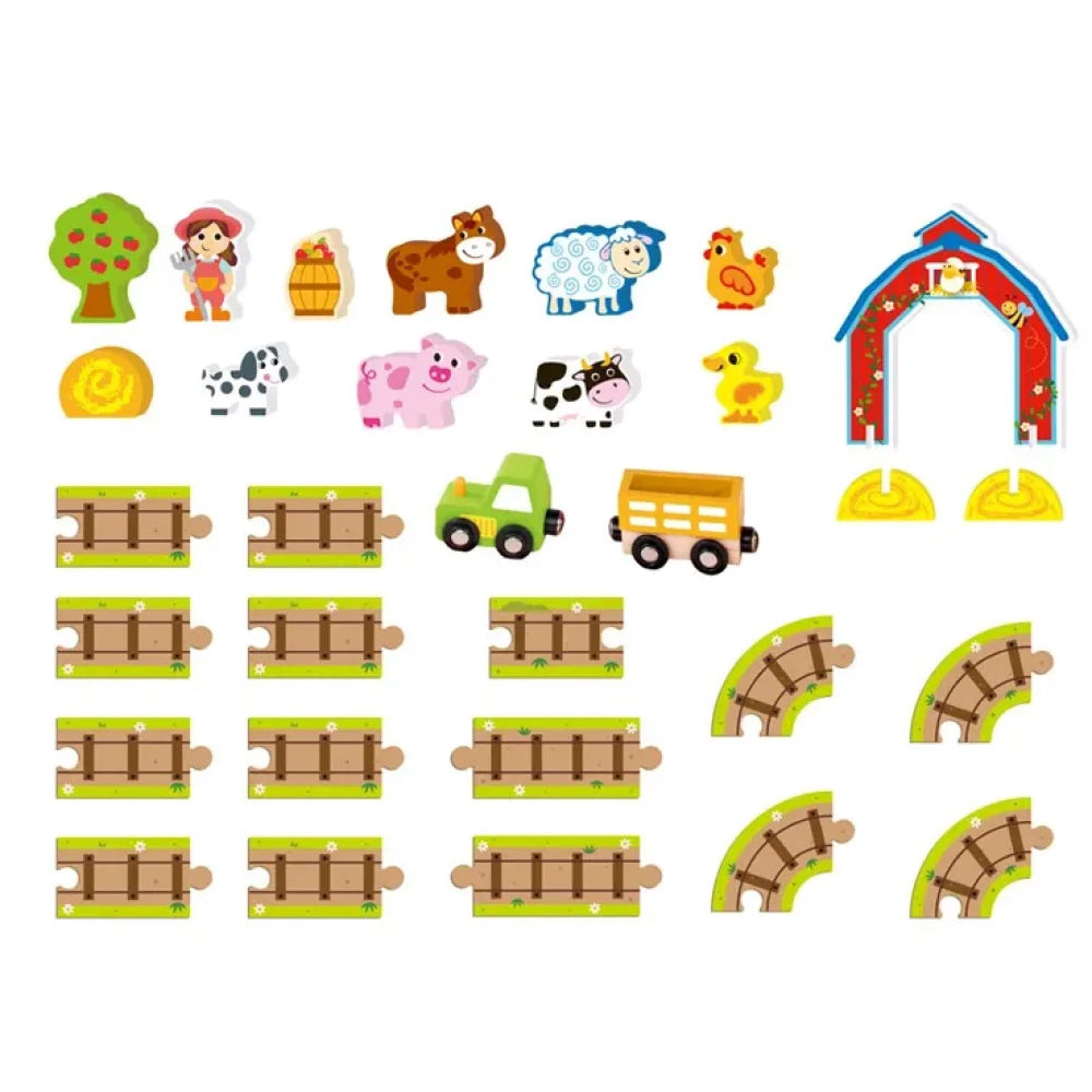 TookyToy - Pretend Play Story Box: Farmyard Friends Toy Set - Motherhood