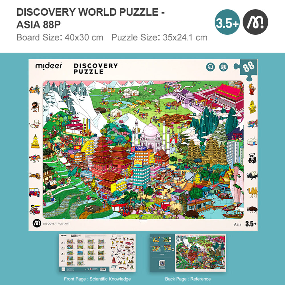 Mideer - Big City Small City Discovery Puzzle: 88 Pieces