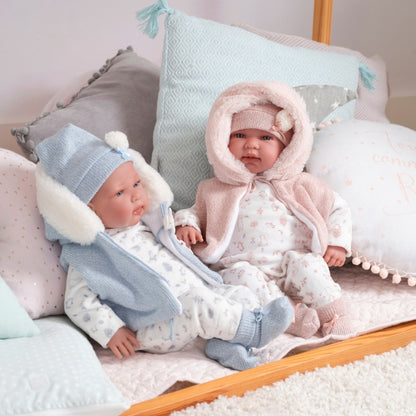 Llorens - Newborn Baby Boy Doll with Crying Mechanism & Clothing: Tino - 44cm
