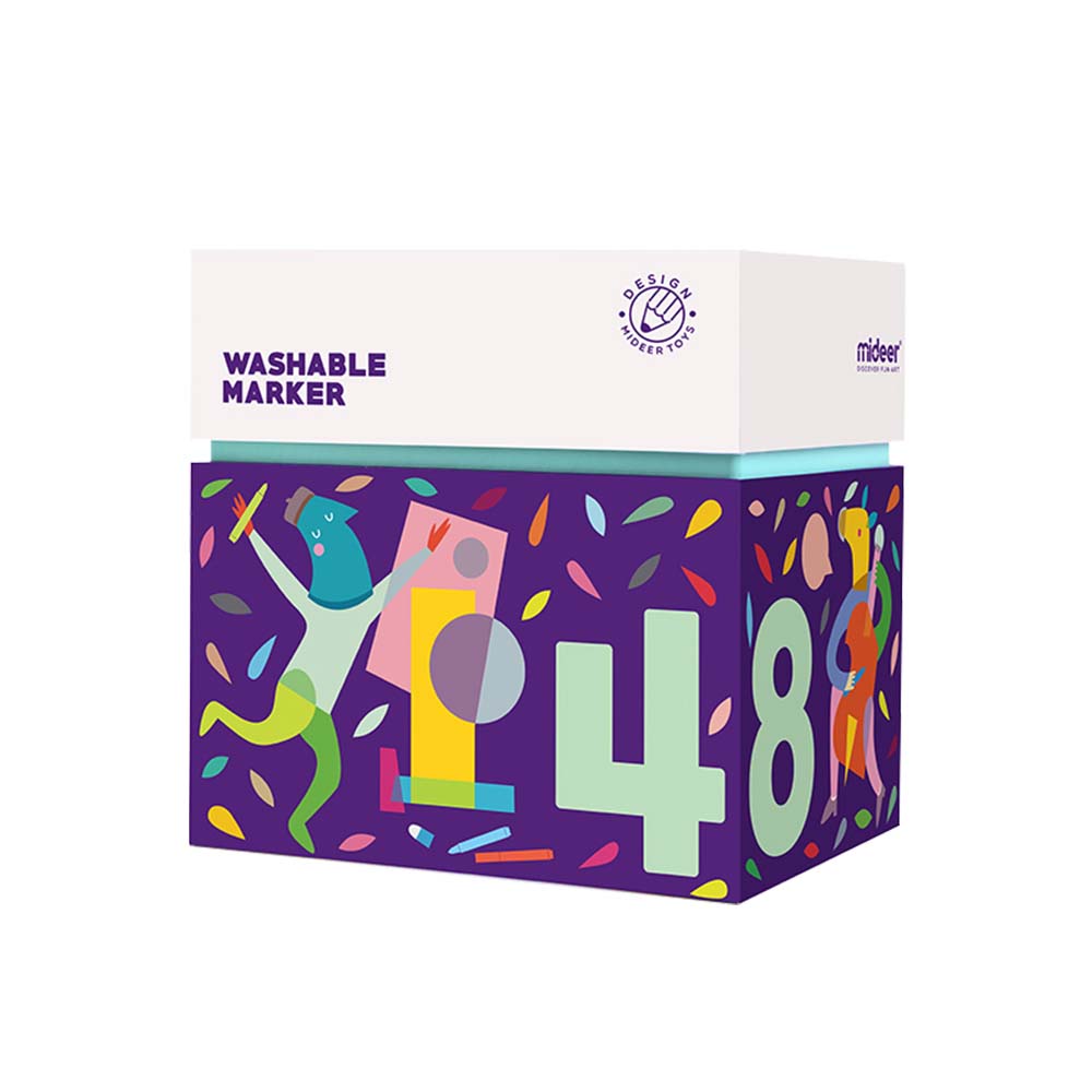 Mideer - Markers Washable - 48 Colours