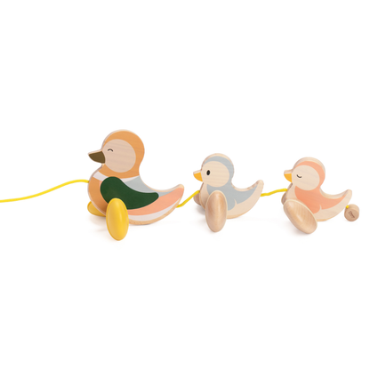 Classic World - Paddling Ducks Wooden Pull-Along Toy for Toddlers