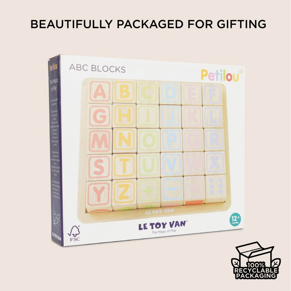 Le Toy Van - ABC Learning Wooden Blocks - 30pcs