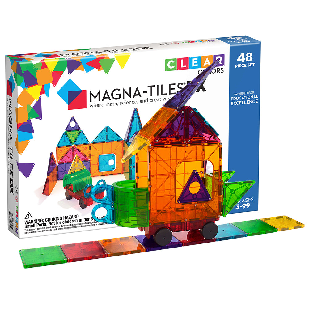 Magna-Tiles® Translucent Colours Deluxe Set - 48 Pieces