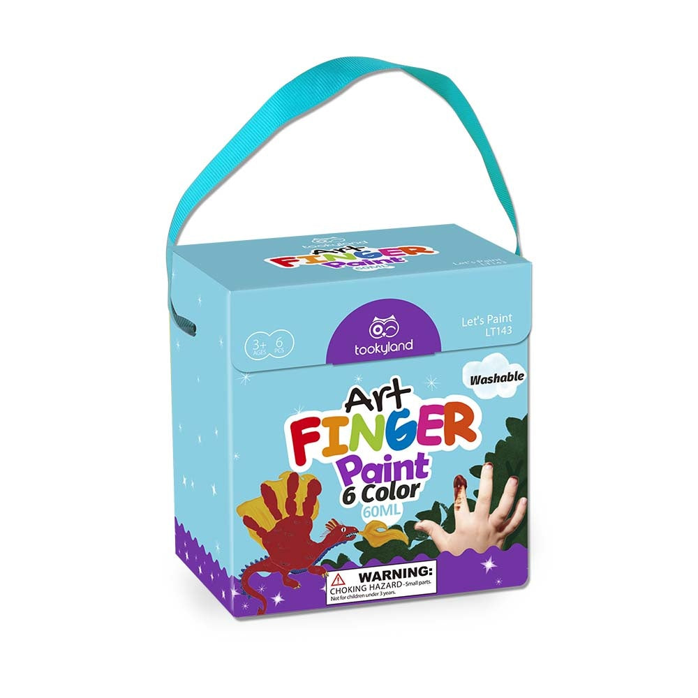 TookyToy - Finger Paint - 6 Colors - 60ml