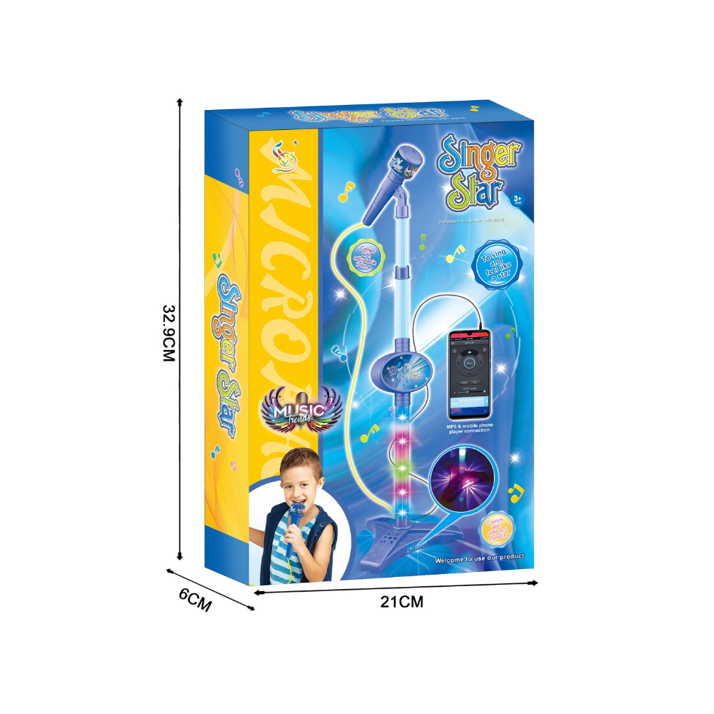 Cogo - Electric Microphone Set for Kids - Includes Cable & Lights