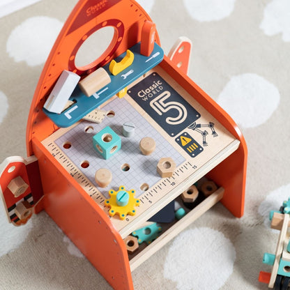 Classic World - Pretend & Play - Rocket Workbench & Tool Set