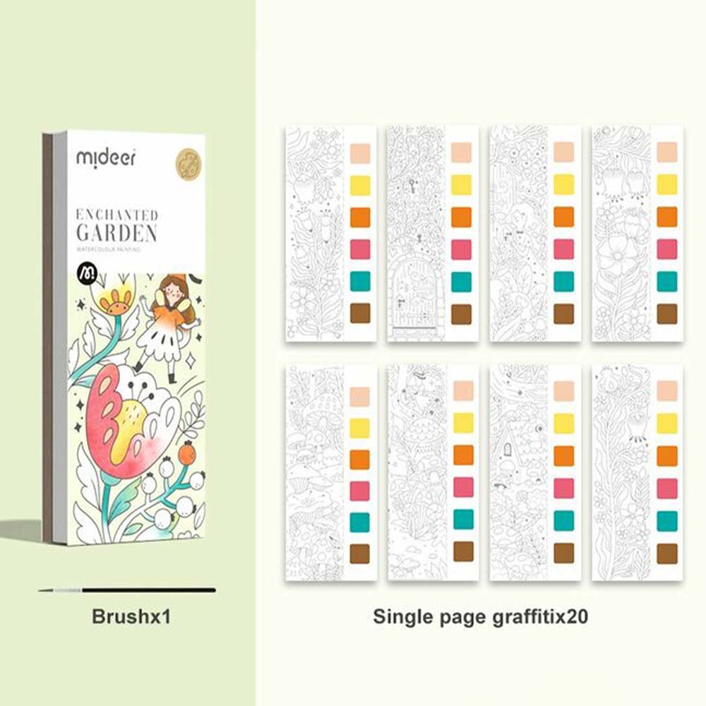 Mideer - Watercolour Painting Set - Travel Size - Enchanted Garden
