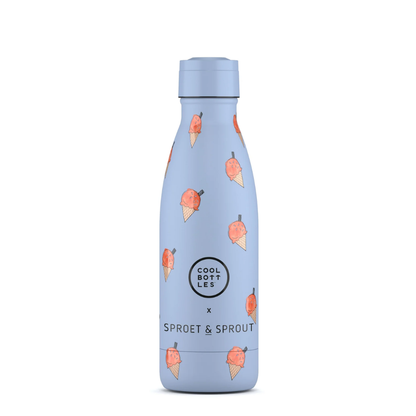 Cool Bottles - Kids Triple-Insulated Water Bottle - SPRT & Blue Scoop 350ml
