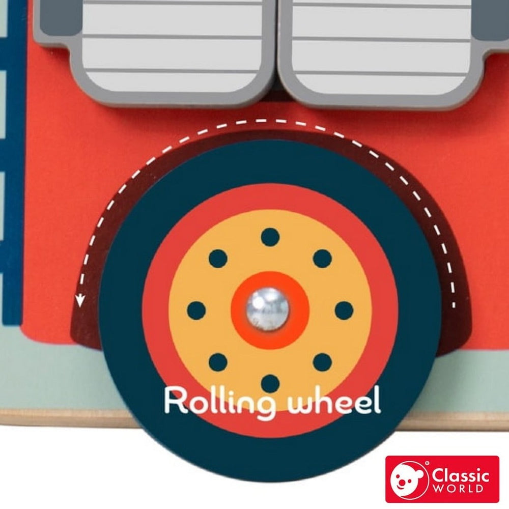Classic World - Fire Engine Busy Board Play Set