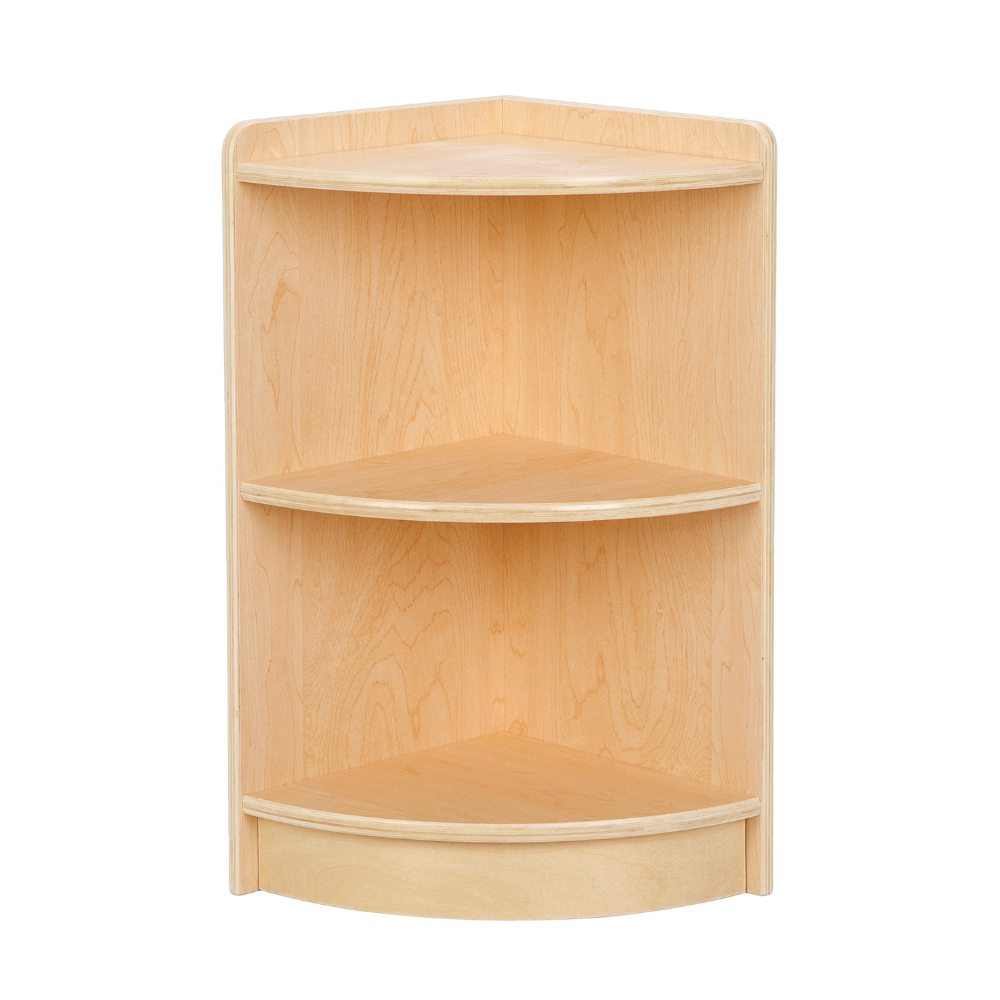 TookyToy - Wooden Corner Shelf and Toy Storage for Kids Room: Plywood 60x30cm