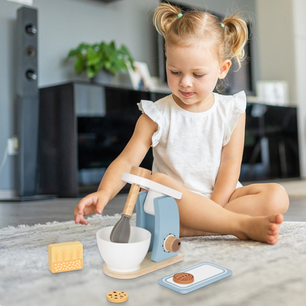 hi Pando - Pretend & Play - Wooden Baking Mixer Set - 6pcs