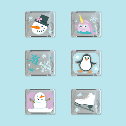 Glo Pals - Water Activated Light-Up Sensory Toys - Winter (6 Pack)
