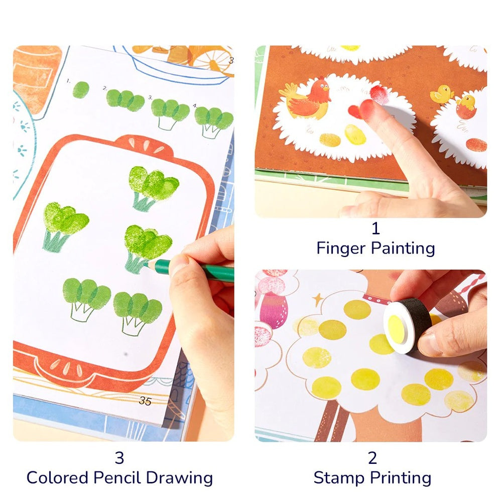 Mideer - Creative Finger Paint Kit - Secret Garden