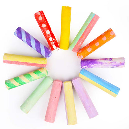 Jar Meló - Jumbo Sidewalk Chalk with Holders - 24 Colour Washable Kit