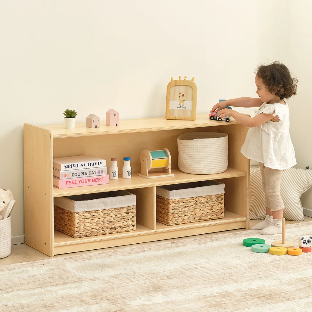 TookyToy - Wooden Shelf and Toy Storage for Kids Room: Plywood 60x114cm