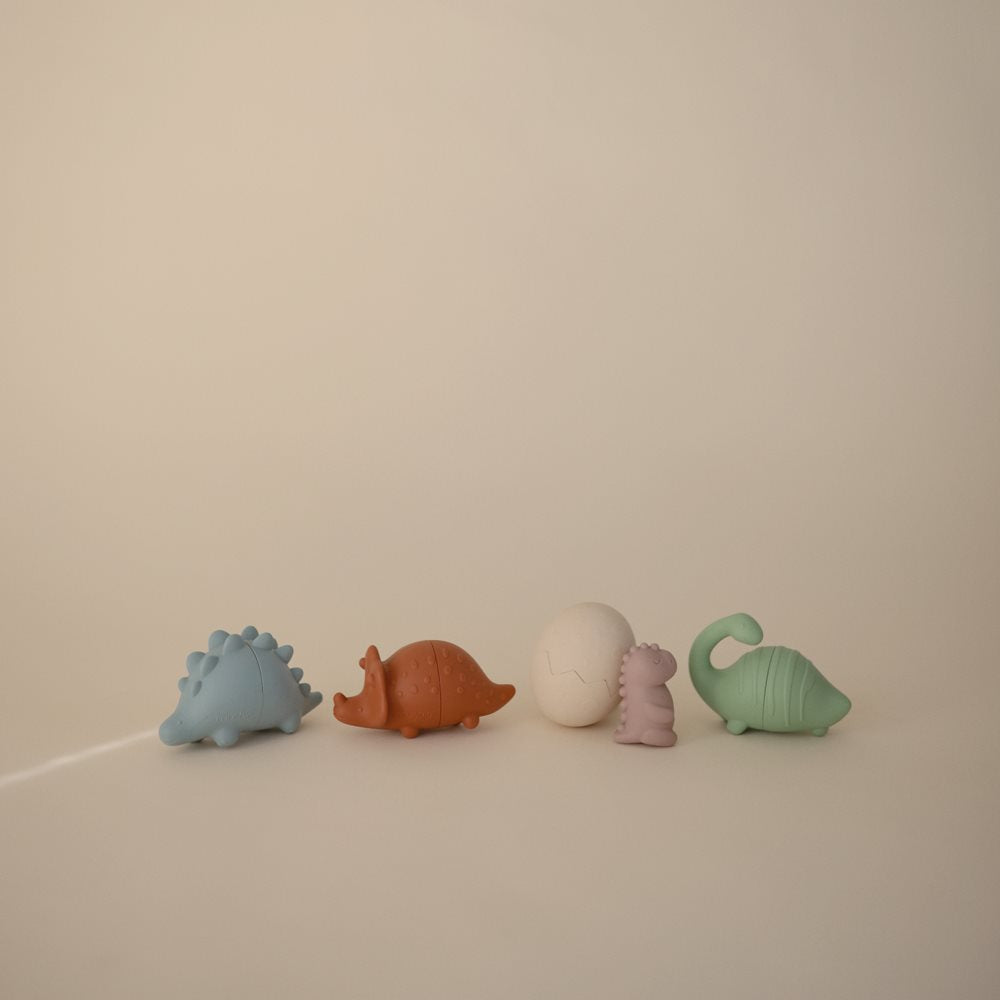 Mushie Bath Play Set - Dino - Motherhood