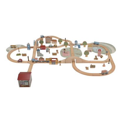 Little Dutch Wooden Train Track XL