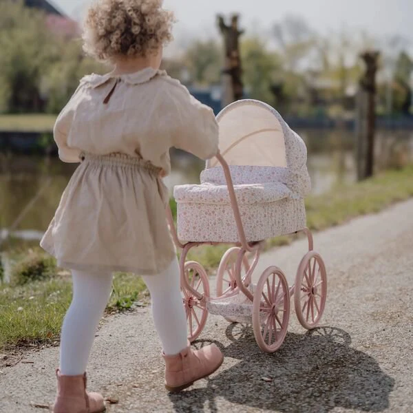 Little Dutch Wooden Doll Pram