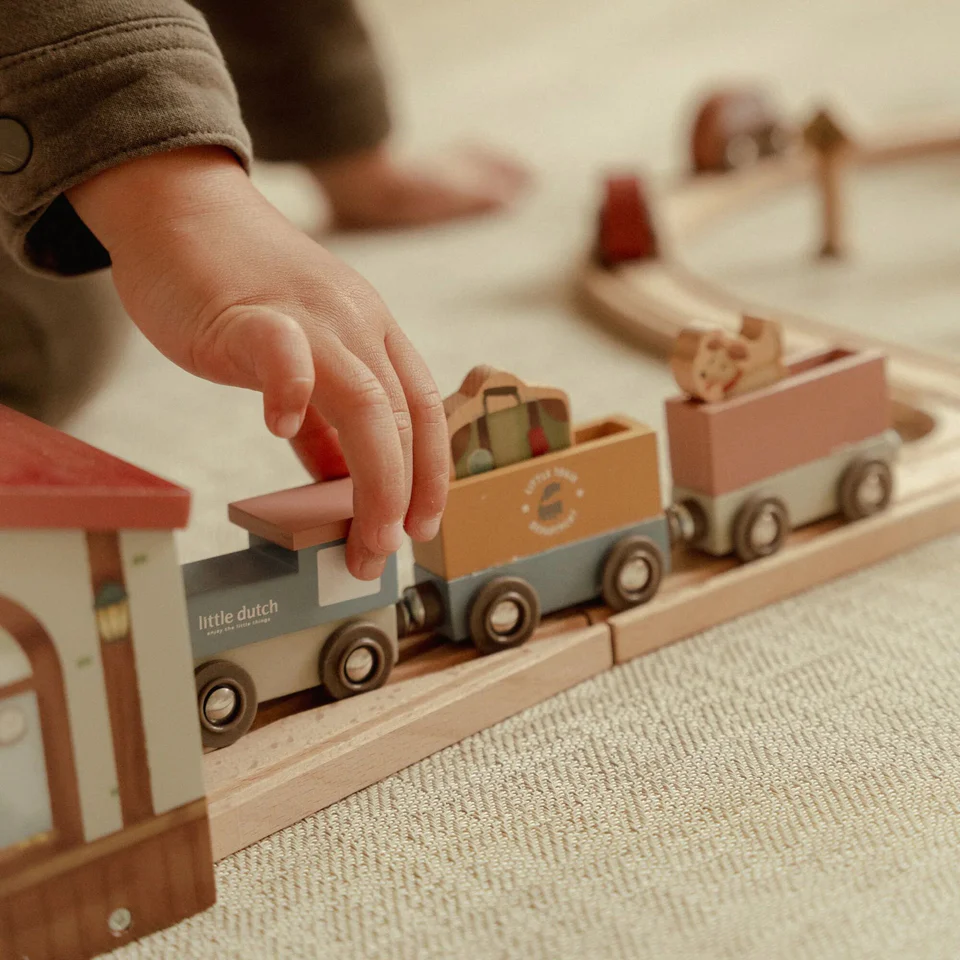 Little Dutch Wooden Train Track XL