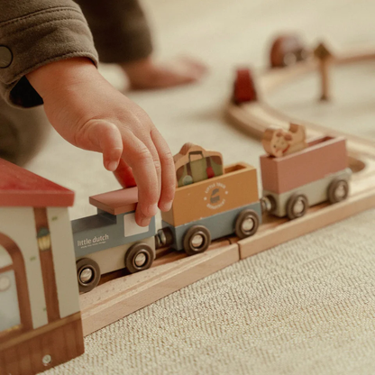 Little Dutch Wooden Train Track XL
