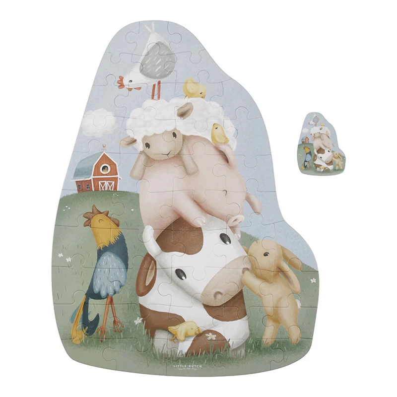 Little Dutch  Floor Puzzle Little Farm - Motherhood