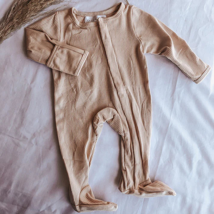 Rainberry Baby Ribbed Zippy Sleepsuit - Motherhood