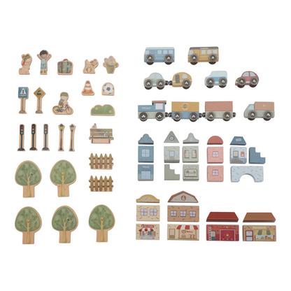 Little Dutch Wooden Train Track XL