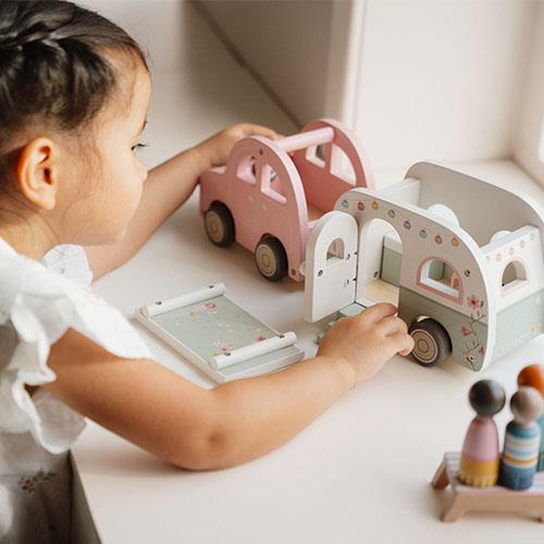 Little Dutch Toy Car With Campervan