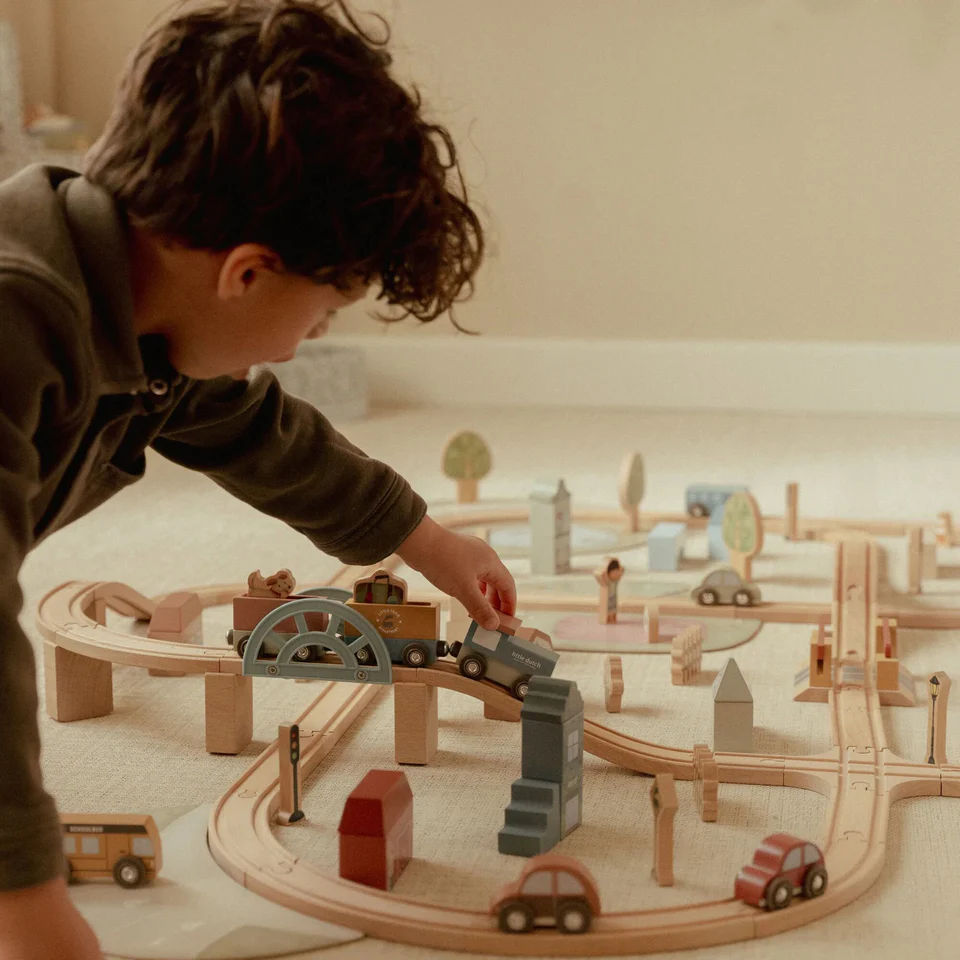 Little Dutch Wooden Train Track XL