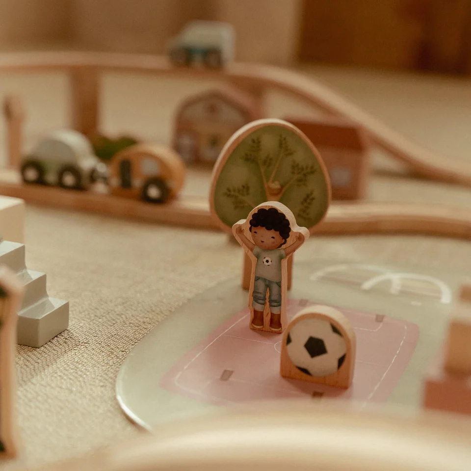 Little Dutch Wooden Train Track XL